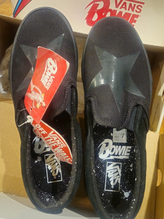 Vans Shoes - Vans x Bowie Black Slip-On Stars Skate Shoes